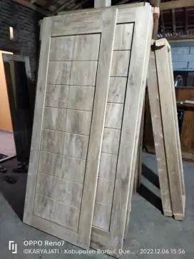 Pintu,kusen dan jendela kayu jati perhutani