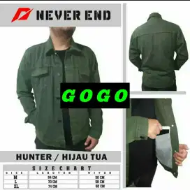 Jaket jeans never end ready