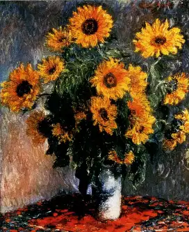 Lukisan Sunflowers by Claude Monets Masterpiece