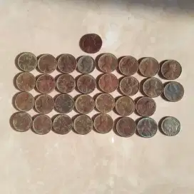 Uang coin jadul dr USA amerika thn 1930-1990