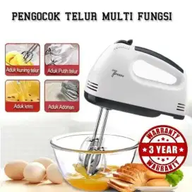 Mixer Kalno Portable Hand Multifungsi 7 Speeds pengaduk kue roti
