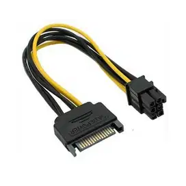 Kabel Power SATA 15 Pin To 6pin PCI-E Vga