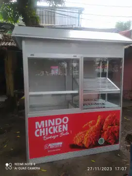Jual etalase ayam chiken bahan acp