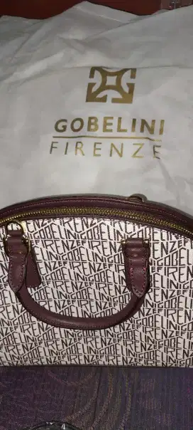 Tas handbag kulit gobelini