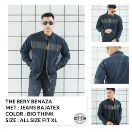 JAKET DISTRO PRIA JEANS TB KERAH RESLETING