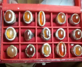 Jual 15 pcs akik calcedony raflesia bengkulu