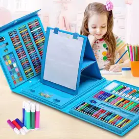 Mainan ART SET 208 Pensil Warna Crayon Gambar set 208 pcs Crayon Pensi