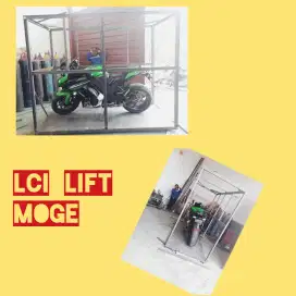 Lift barang untuk usaha otomotif motor mobil
