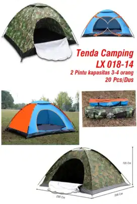 Tenda Camping 4 Orang Speeds LX018-14 (Biru)