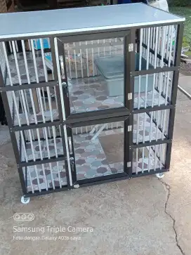 Kandang kucing alumunium