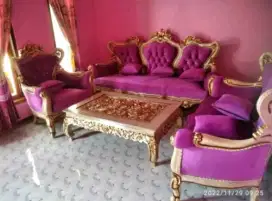 Sofa tamu mewah Kursi tamu inul jati