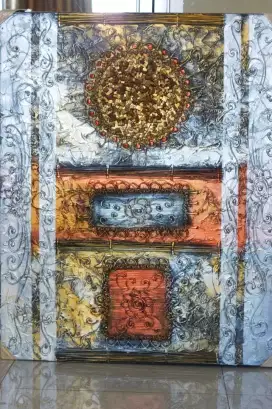 Lukisan Texture Abstrak 100 cm x 80 cm