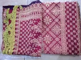 Kain Tenun Songket Palembang asli.