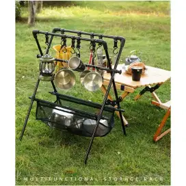Rak Gantung Pengering Portable Camping Outdoor Drying Storage Rack