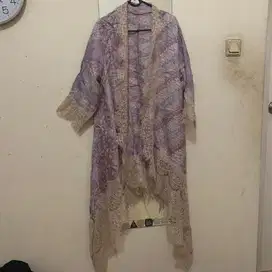 3in1 Lilac Cream Baju Pesta Wanita Kebaya Batik