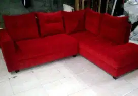 SOFA L RED CLOTH 32  KAIN HENESY