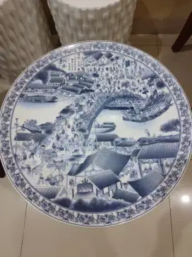 Piring keramik cina lukis kuno diamtr 45cm