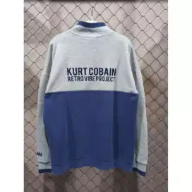 Kurt Cobain Retrovibe Crewneck HalfZipper