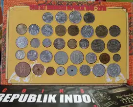 Uang kuno koin set tahun 1945 sampai 2016