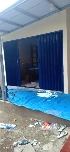 Roling door folding gatte