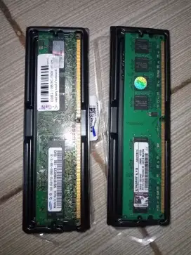 Ram PC Komputer Computer DDR2 1GB Ada 2 Keping