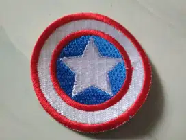 emblem patch bordir captain amerika