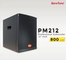 Subwoofer aktif baretone pm 212 pm 212 12 inch 800 watt original resmi