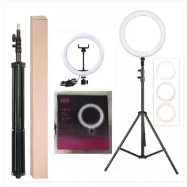 Lampu ringlight 26cm dan tripod 1,2meter