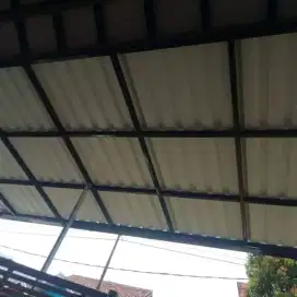 Kanopi alderon rongga, pasang kanopy rangka hollo