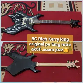 Gitar BC Rich Kerry king original pickup EMG retro aktif (Low noise)