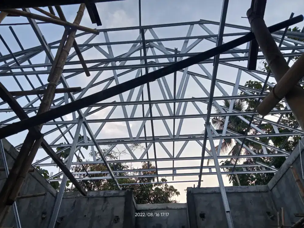 Konstruksi atap bajaringan