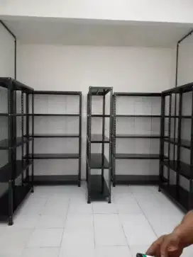 rak besi warna hitam kwalitas 1