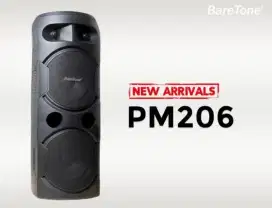 Speaker  aktif portable baretone pm 206 pm206 bluetooth original resmi