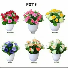 PROMO CUCI GUDANG! TERMURAH Bunga Hias Plastik Cantik Flower Decor