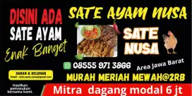 Paket mitra dagang Sate ayam NUSA