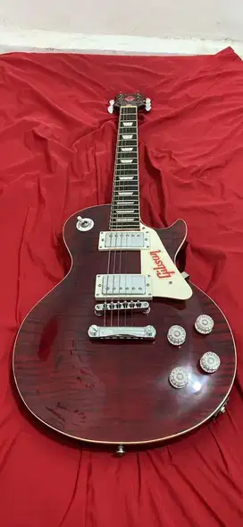 DIJUAL GITAR GIBSON LESS PAUL RED EDITION [Costum]