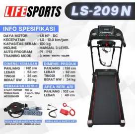 Treadmill Elektrik LifeSports LS209N / LS-209N