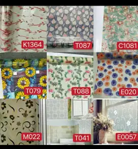 sticker kaca film motif untuk rumah dan kantor