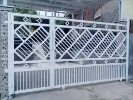 Pintu pagar kupu kupu,pintu pagar lipat,pintu pagar dorong