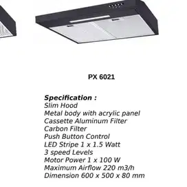 Cooker Hood Modena Penghisap Asap Px0611