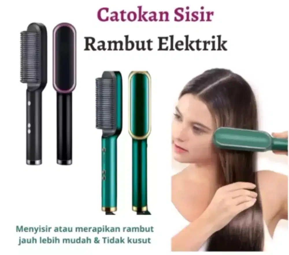 Cetokan sisir rambut electrik wrn rendom