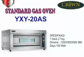 Oven Gas Roti Crown 1 Deck 2 Loyang YXY-20As