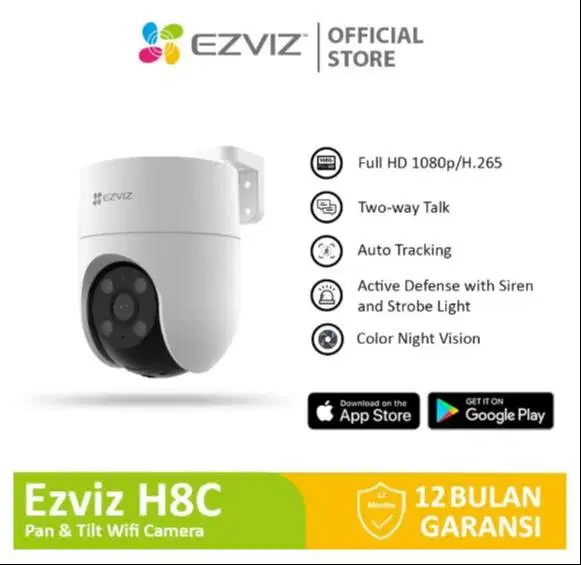 EZVIZ H8C 2MP 1080p Color Night Vision Audio dua arah
