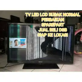 Terima tv led LCD rusak normal dsb