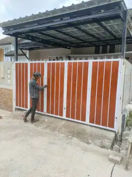 Kanopi baja ringan kanopi besi holo teralis pagar dorong dll