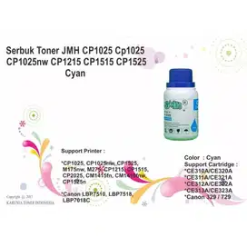 Serbuk Toner JMH CP1025 CP1025 CP1025nw CP1215 CP1515 CP1525 Cyan