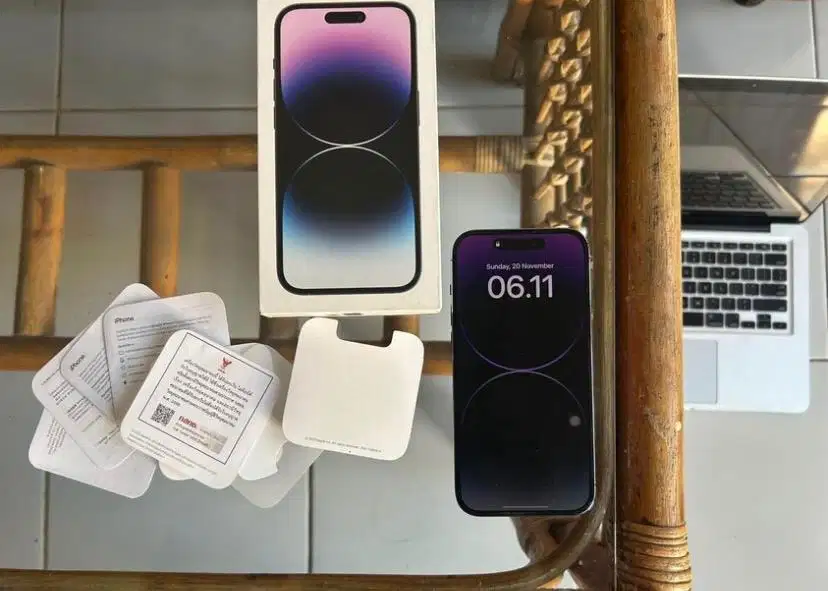 Iphone 14 pro max 256gb like new imei terdaftar di bea cukai nota ada