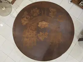 Meja makan kayu jati ukir
