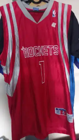 Vintage Jersey basket Houston Rockets Tracy McGrady size L kondisi yes