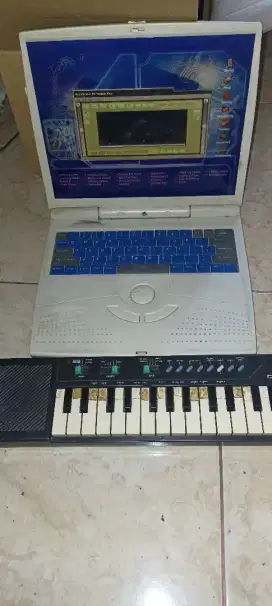 Dijual cepat mainan laptop anak & keyboard mini